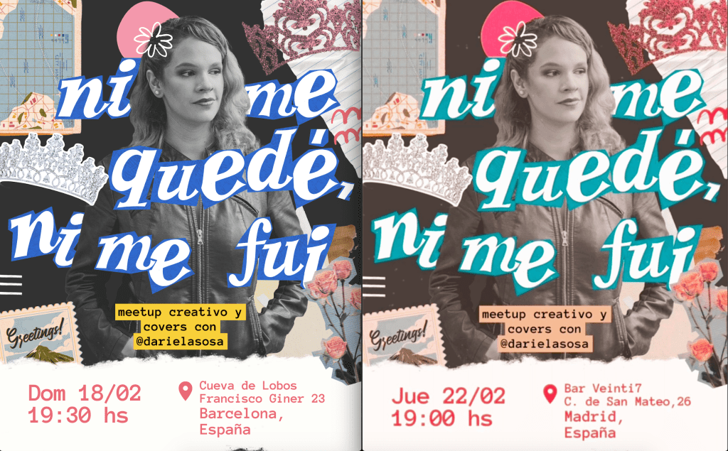 Ni me quedé, ni me fui: Dariela Sosa explora la migración con meetups creativos en Madrid y&nbsp;Barcelona